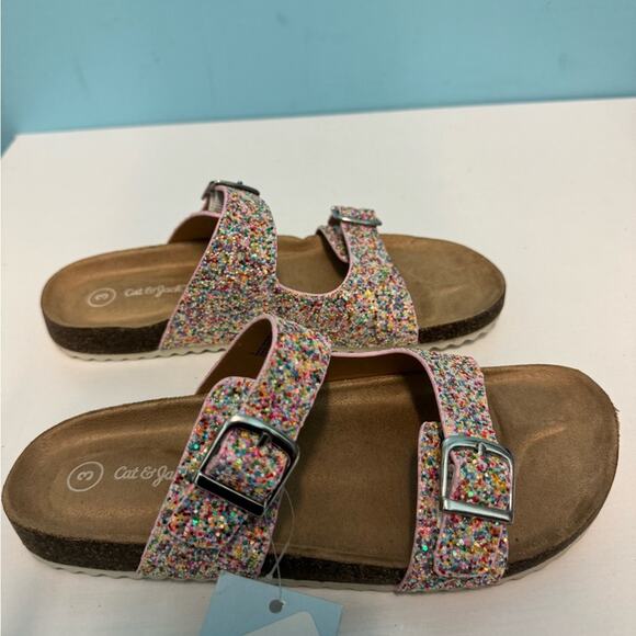 Kids' Drew Footbed Sandals - Cat & Jack size 3 - Picture 3 of 7